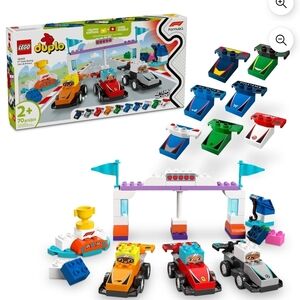 LEGO DUPLO Formula Race Car Set - Red, Blue, Green
